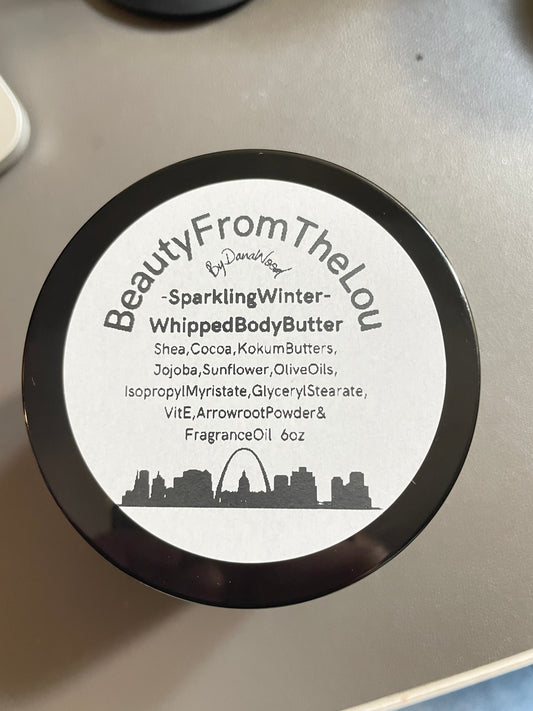 All natural & organic sustainable products in this homemade and hand whipped 6 oz. jar body butter.